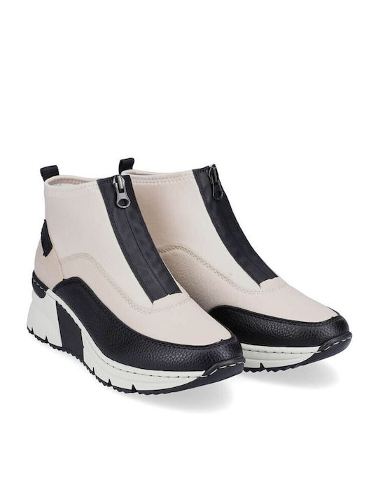 Stiefeletten Damen Beige