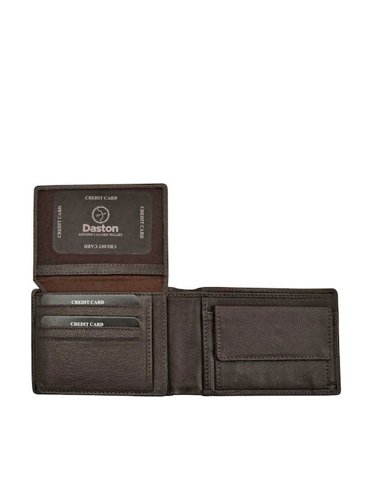 Leather Men's Wallet Classic with RFID Brown
