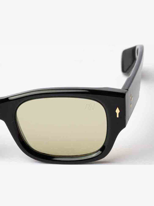 AV Sunglasses Beverly Γυναικεία Γυαλιά Ηλίου με Πράσινο Κοκκάλινο Σκελετό και Πράσινο Φακό