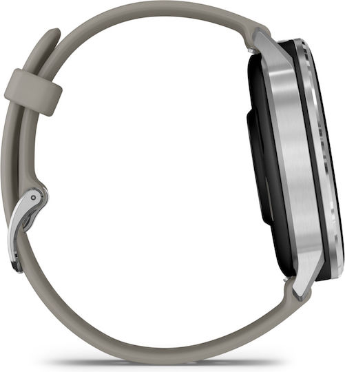 Garmin Venu 4 Stainless Steel 45mm Waterproof Smartwatch with Heart Rate Monitor (Silver with Silver Gray)