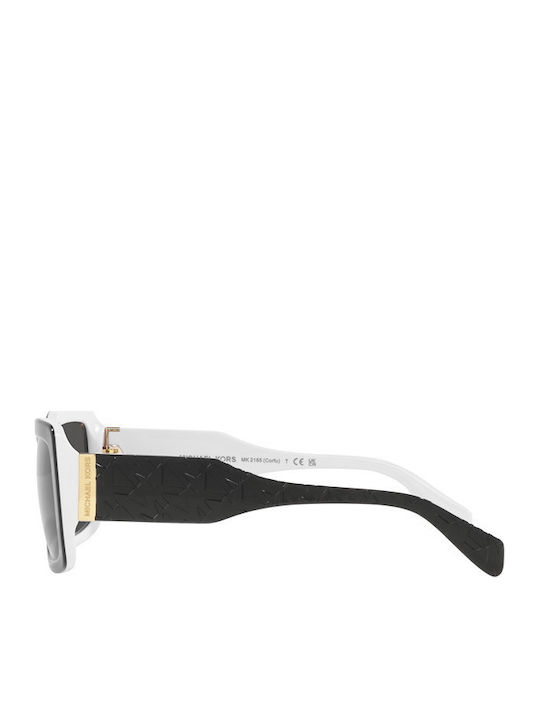 Michael Kors Corfu Women's Sunglasses with Black Plastic Frame and Black Lens MK2165 392087