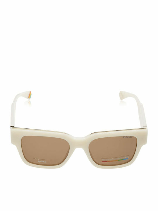 Polaroid Unisex Ochelari de soare cu Albastru Cadru și Maro Polarized Lentilă PLD6198/S SZJ/SP