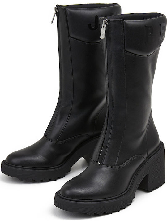 Women's Ankle Boots with Medium Heel Black
