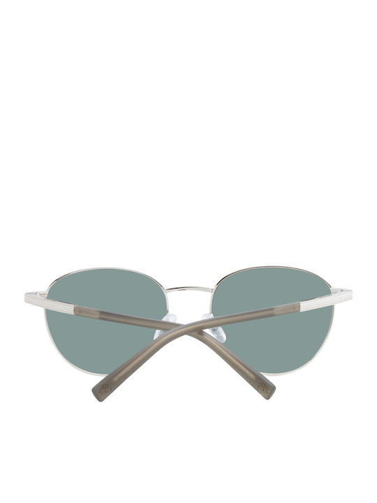 Timberland Men's Sunglasses with Gold Metal Frame and Green Mirror Lens TB9284 32R