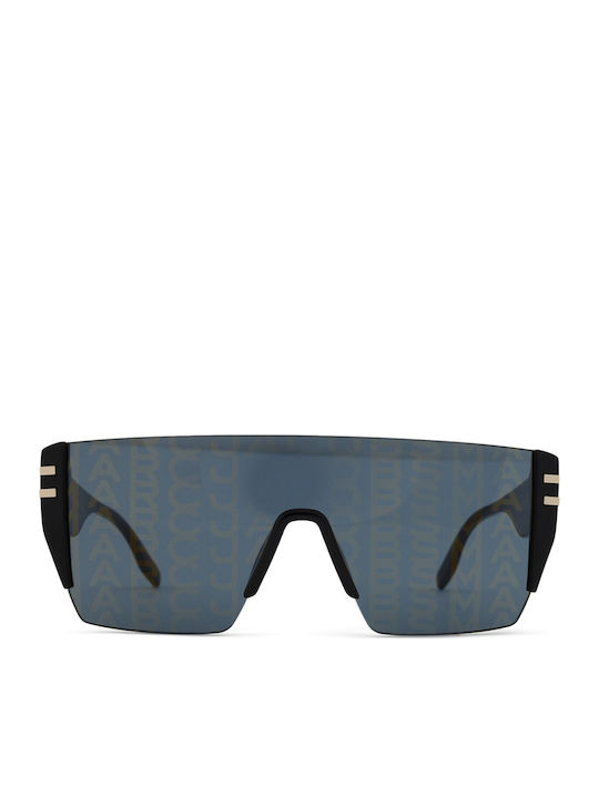 Marc Jacobs Ochelari De Soare Pentru Femei Cu Ramă Neagră Din Plastic Și Lentile Negre MARC 712/S NZU7Y
