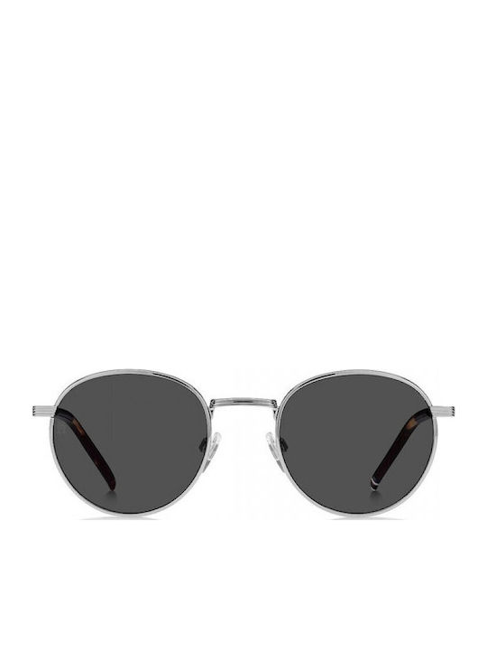 Tommy Hilfiger Unisex Sunglasses with Silver Metal Frame and Gray Lens TH1973/S 6LB/IR