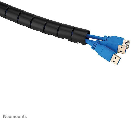 Neomounts Spiral Pentru Organizarea Cablurilor 25mm Mai Multe Cabluri Negru