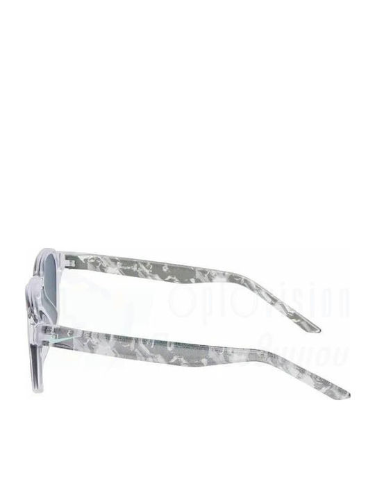 Nike Smash Unisex Sunglasses with Transparent Plastic Frame and Multicolour Mirror Lens DZ7383-900