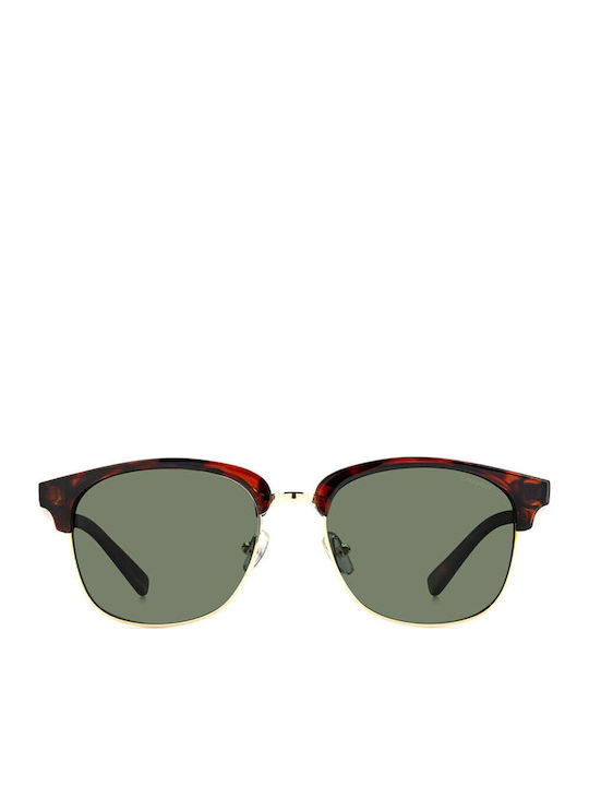 Polaroid Unisex Ochelari de soare cu Maro Tortoise Cadru și Verde Lentilă PLD1012/S PR6/H8
