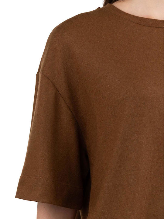 Women's Sweater Woolen Brown