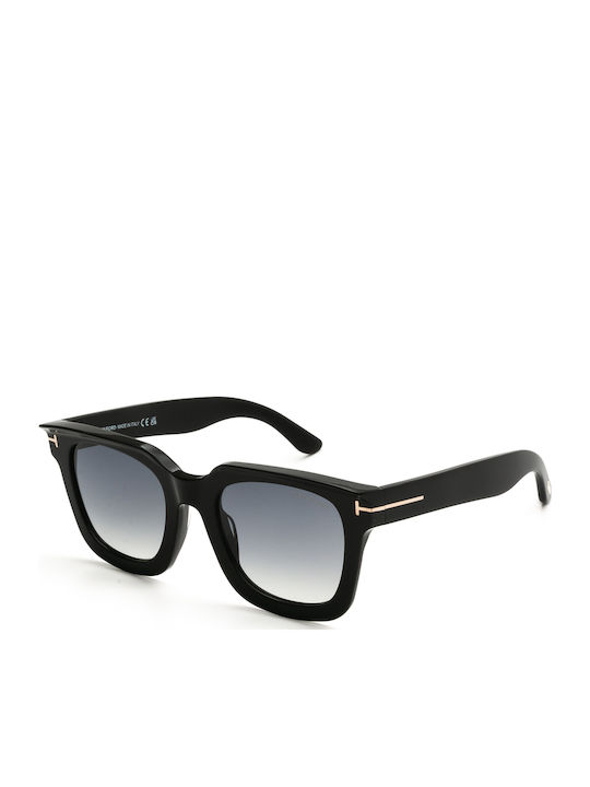 Tom Ford Women's Sunglasses with Black Plastic Frame and Gray Gradient Lens FT1115 01B