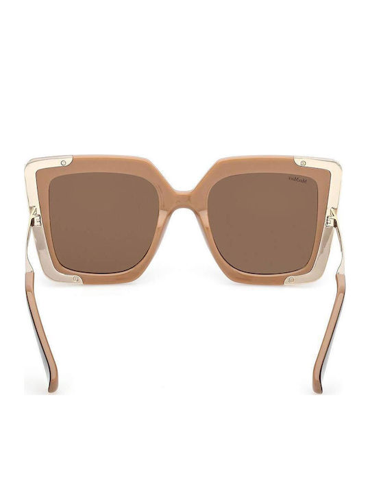 Max Mara Women's Sunglasses with Brown Plastic Frame and Brown Lens MM 0051 50E
