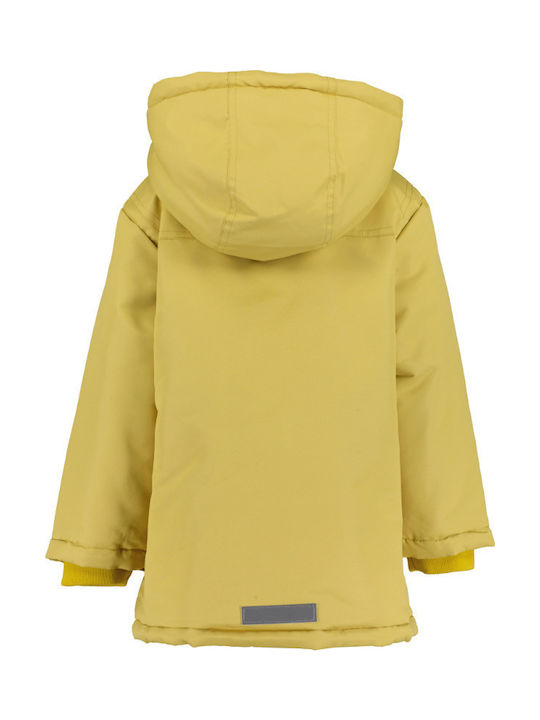 Kinder Freizeitjacke mit Kapuze Mustard