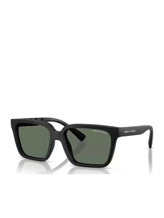 Men's Sunglasses with Matte Black Horn-Rimmed Frame