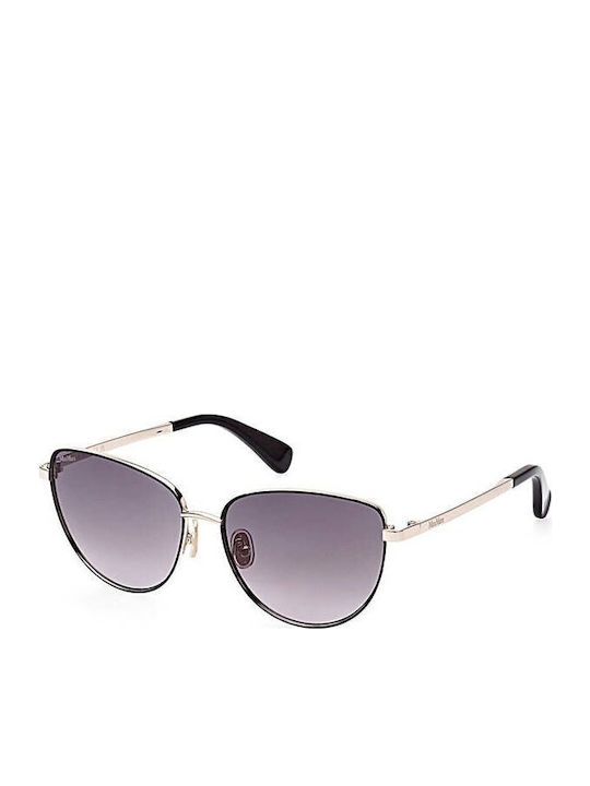 Max Mara Women's Sunglasses with Black Metal Frame and Gray Gradient Lens MM 0053 32B