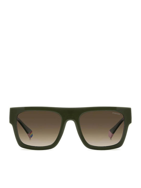 Polaroid Bărbătești Ochelari de soare cu Verde Cadru și Maro Degrade Lentilă PLD6224/S/X 1ED/LA