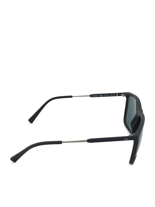 Armani Exchange Men's Sunglasses with Black Plastic Frame and Gray Lens AX4160S 838087