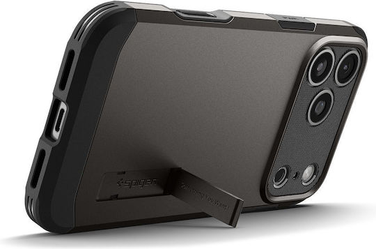 Spigen Tough Armor T MagSafe Back Cover Plastic / Silicone 1.2mm Gray (iPhone 17 Pro Max)