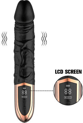 SMD Wet Mess Realistic Vibrator 23cm Negru