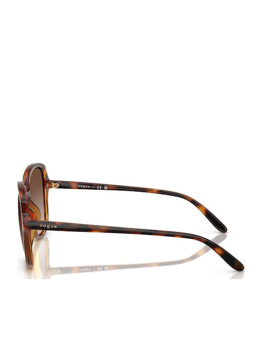 Vogue Feminini Ochelari de soare cu Maro Tortoise Cadru și Maro Degrade Lentilă 5601S W65613
