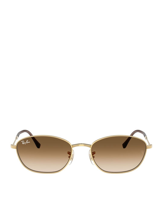 Ray Ban Unisex Ochelari de soare cu Auriu Cadru și Maro Degradati Lentilă