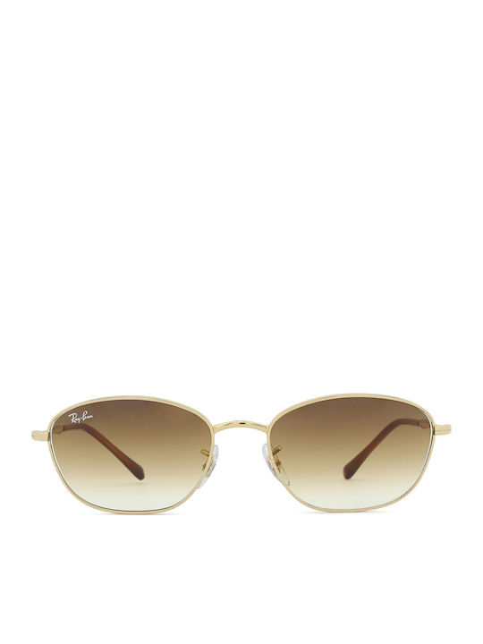 Ray Ban Unisex Ochelari de soare cu Auriu Cadru și Maro Degradati Lentilă