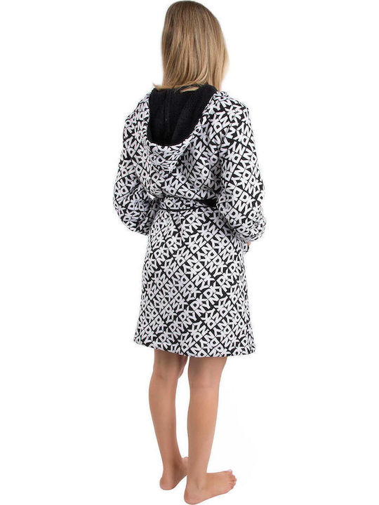 DKNY Pentru Femei Halat Black, White
