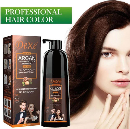 Dexe Χρωμοσαμπουάν Χωρίς Αμμωνία Dark Brown 420ml