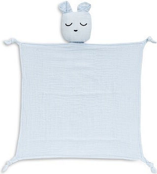 Interbaby Bear Bathrobe & Muslin Comforter Set Blue