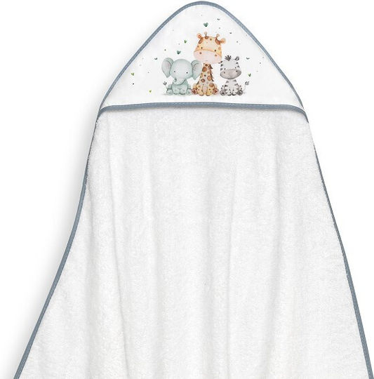 Interbaby Σετ Δώρου για Μωρά Elefante White-Petrol