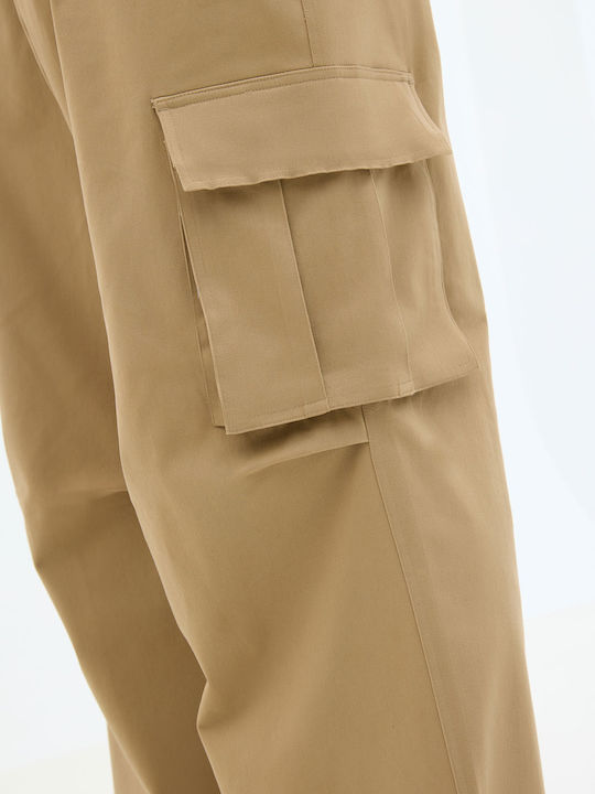 Pantaloni Elastic Beige