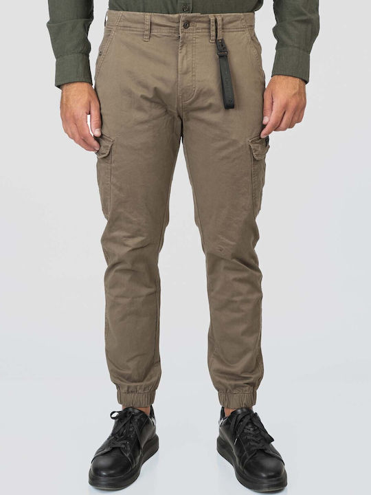 Men's Trousers Cargo Elastic Cigar CCP-4066-Cigar