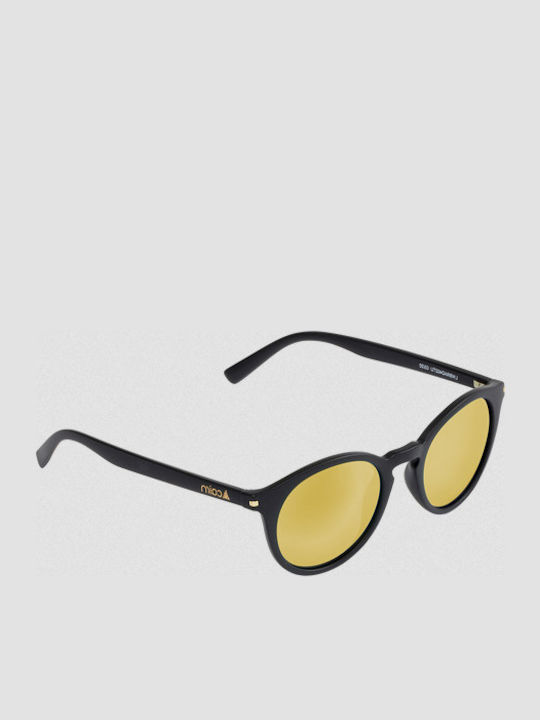 Cairn Unisex Sunglasses with Black Plastic Frame and Yellow Mirror Lens LWBRAD-402TU