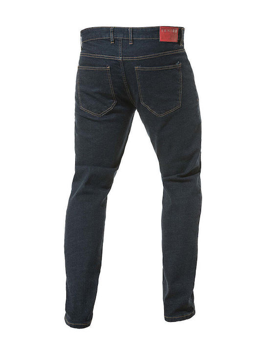 Men's Jeans Pants Elastic with Regular Fit Blue
