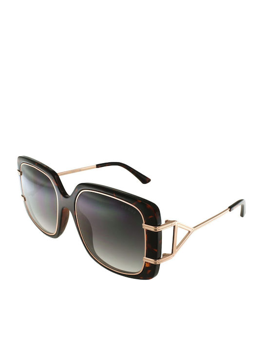 Guess Women's Sunglasses with Brown Tartaruga Frame and Brown Gradient Lens GU7854 52P