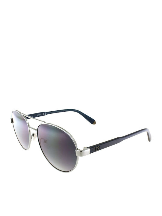 Guess Men's Sunglasses with Grey Metallic Frame and Grey Lenses GU6951 08B