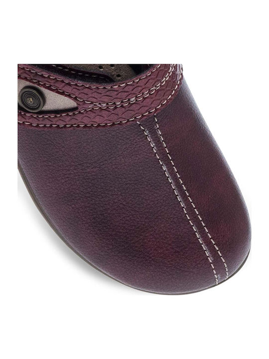 Winter Women's Slippers Burgundy