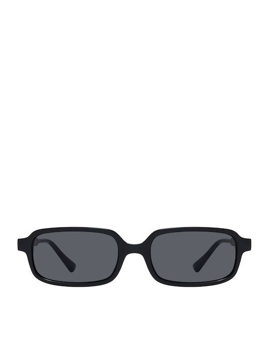 Ravello Unisex Sonnenbrillen mit Schwarzem Rahmen und Schwarzen Gläsern