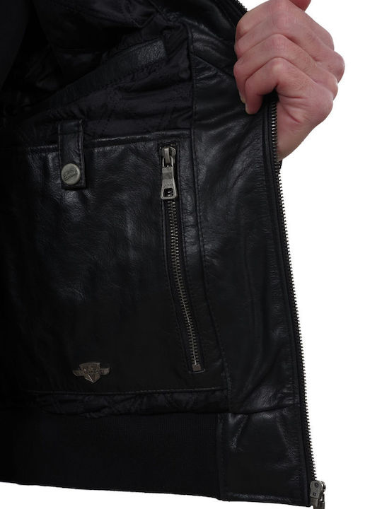 Echo Buffalo Geacă Piele Neagră