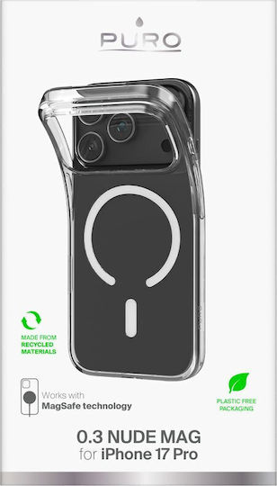 Puro 0.3 Mag Ultra-slim Back Cover Σιλικόνης Διάφανο (iPhone 17 Pro)