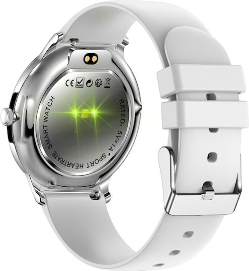 Colmi V89 Smartwatch με Παλμογράφο (Ασημί)