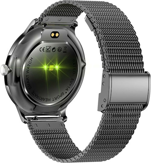 Colmi V89 Smartwatch with Heart Rate Monitor Steel Black