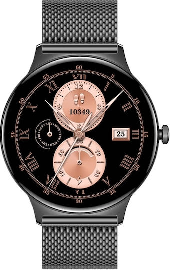 Colmi V89 Smartwatch with Heart Rate Monitor Steel Black
