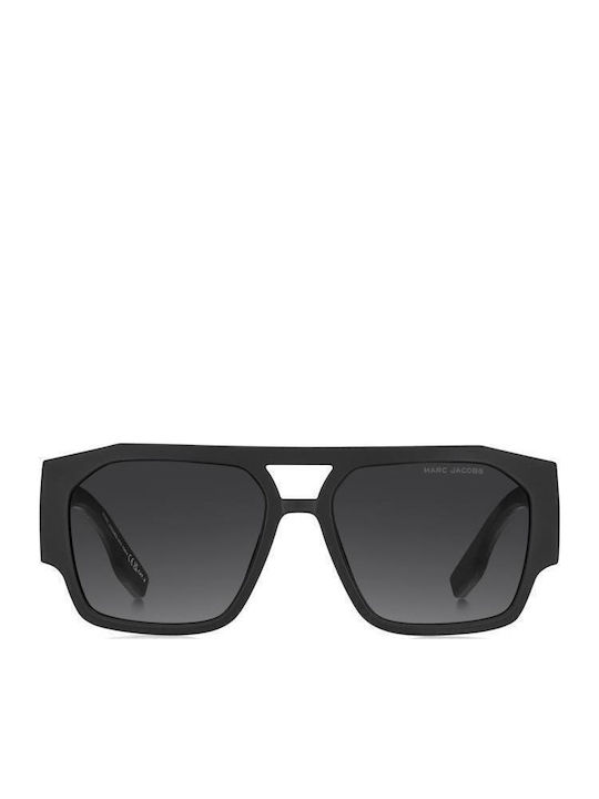 Marc Jacobs Herren Sonnenbrillen mit Schwarzem Horn umrandetem Rahmen und Grauer Verlaufsfarbe Gläser MARC 860/S 003/9O