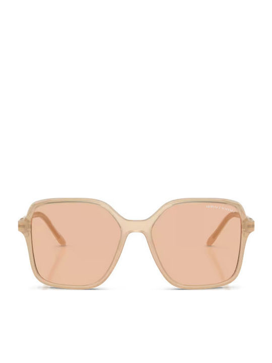 Armani Exchange Feminini Ochelari de soare cu Bej Cadru și Maro Lentilă AX4163S 836673