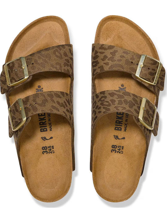 Women's Flat Sandals in Khaki Color Regular Fit