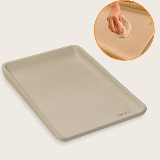 Lionelo Σκληρή Αλλαξιέρα από Πλαστικό Beige Sand 70x50cm