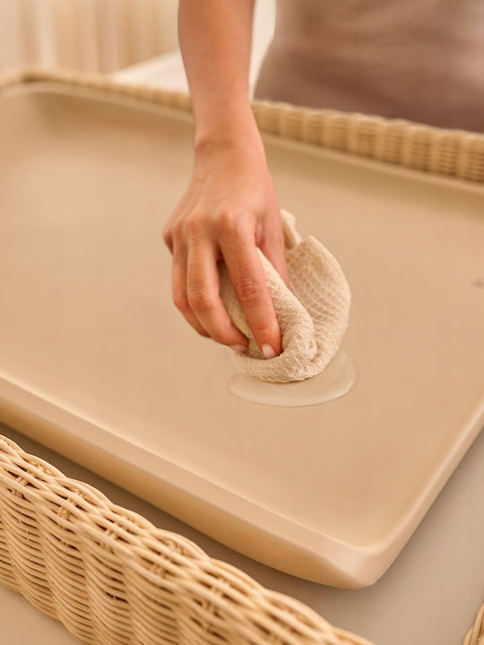Lionelo Σκληρή Αλλαξιέρα από Πλαστικό Beige Sand 70x50cm