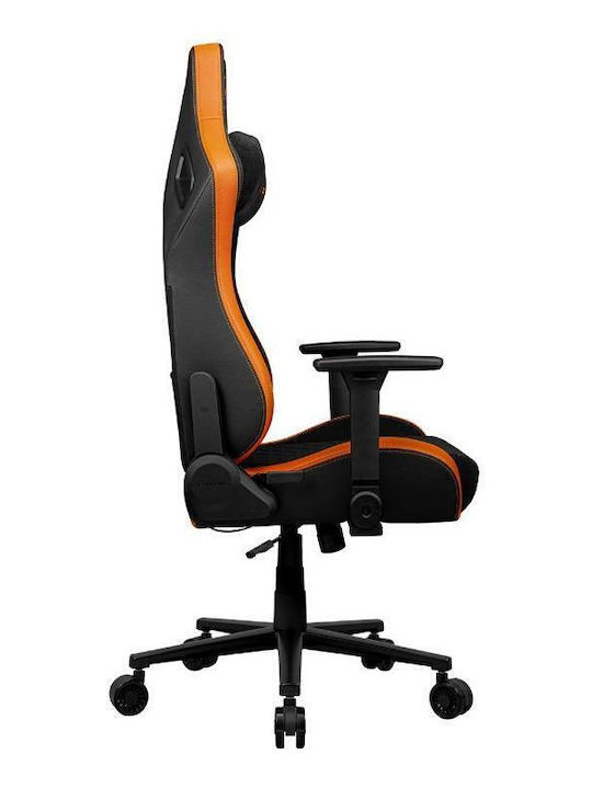 Cougar Defensor F Υφασμάτινη Καρέκλα Gaming με Ρυθμιζόμενα Μπράτσα Black/Orange