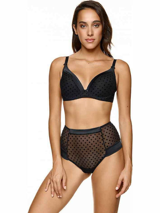Bra with Light Padding Underwire Black